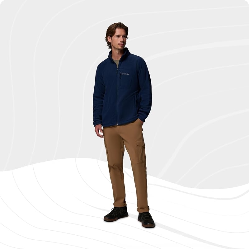 193553188179 Fleecejacke Mit Durchgehendem Reißverschluss, Collegiate Navy, M