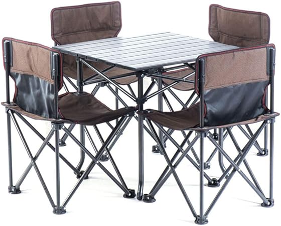 fold out table and chairs camping