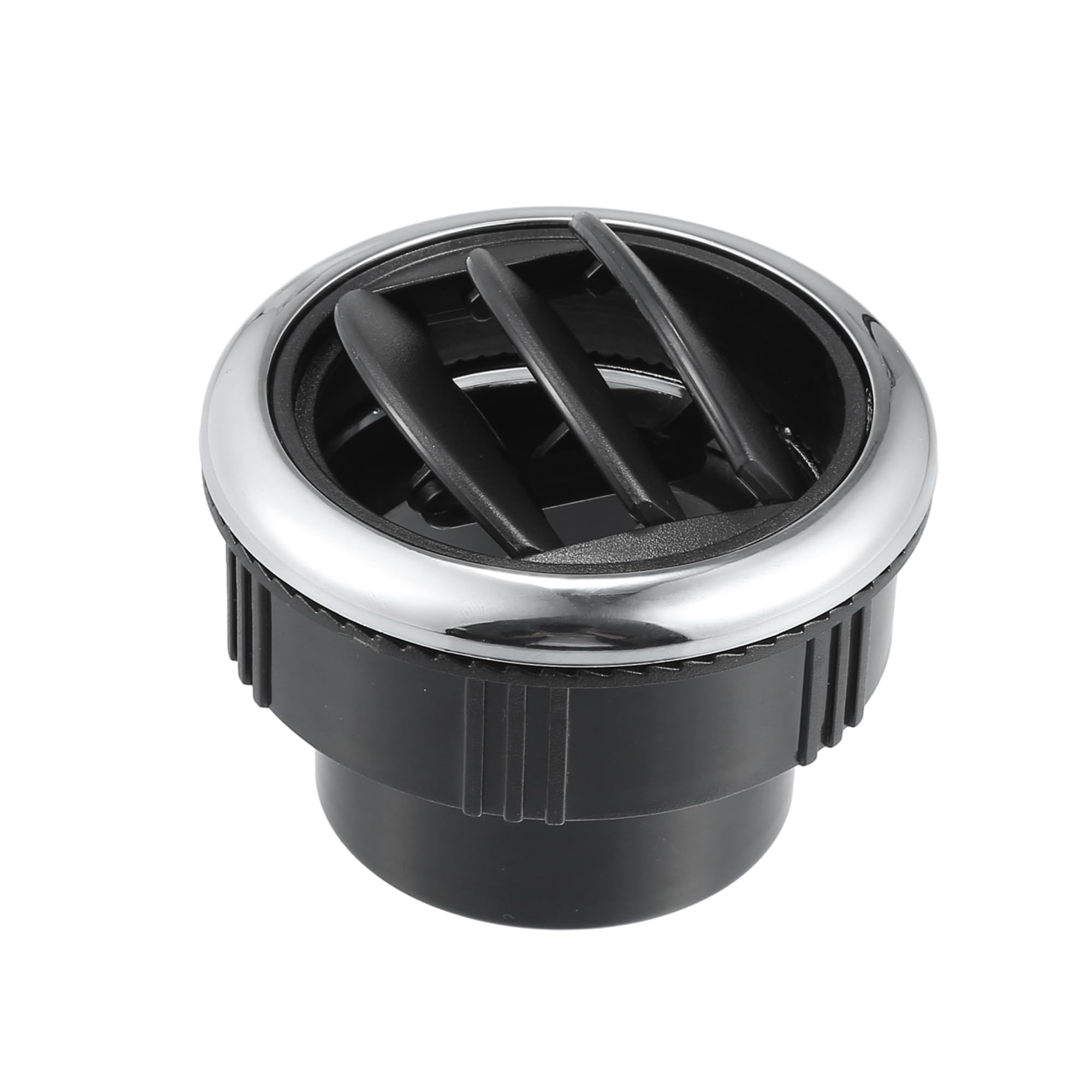 X AUTOHAUX 87mm 75mm Black and Silver Tone AC Air Condition Vent Outlet Universal for RV Bus Boat Yacht Caravan - Pack of 1