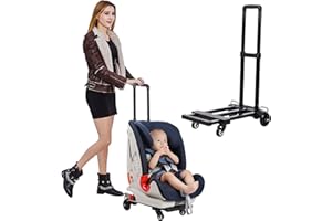 TOREVSIOR Car Seat Travel Carts, Stroller with Wheels for Air Travel, Light and Portable