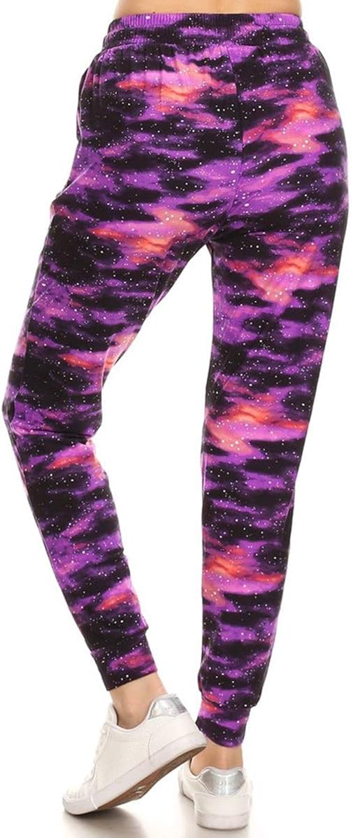 Leggings Depot Women's Popular Print High Waist Premium Jogger Track Pants(S-3X) BAT1: Clothing