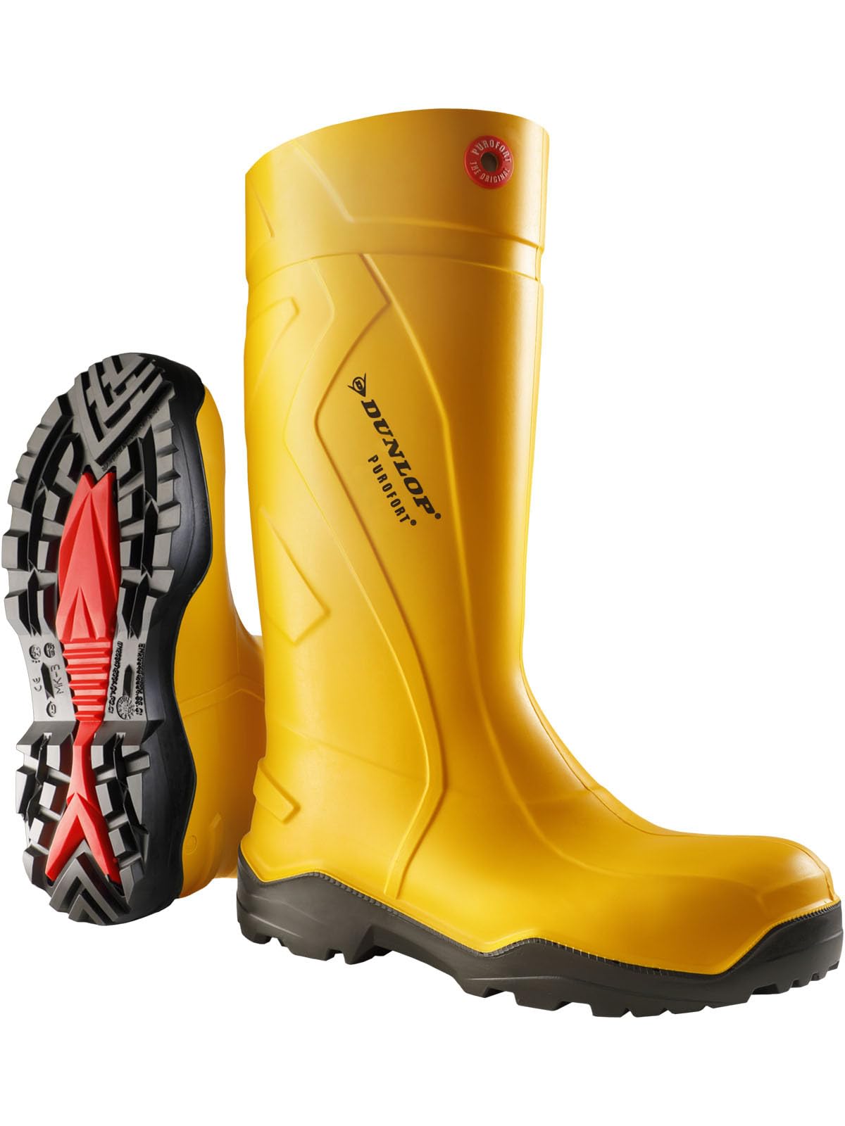 Dunlop C762241 S5 PUROFORT+ GEEL Unisex Adults’ Safety Boots,Yellow (yellow) 02),8 UK(42 EU)