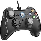 EasySMX Wired Gaming Controller, PC Game Controller Joystick with Dual-Vibration Turbo and Trigger Buttons for Windows/Androi