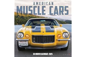 American Muscle Cars 2025 7" x 7" Mini Wall Calendar