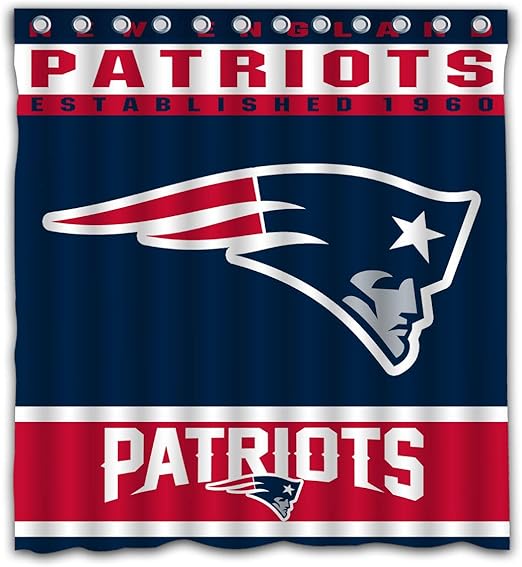 Amazon Com Potteroy New England Patriots Team Design Shower