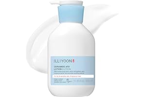 Illiyoon Ceramide Ato Lotion | Lightweight Moisturizer for Dry & Sensitive Skin, Barrier Repair for Face & Body, Mild for Babies, Vegan Certified, Korean Skin Care, 11.83 fl.oz.