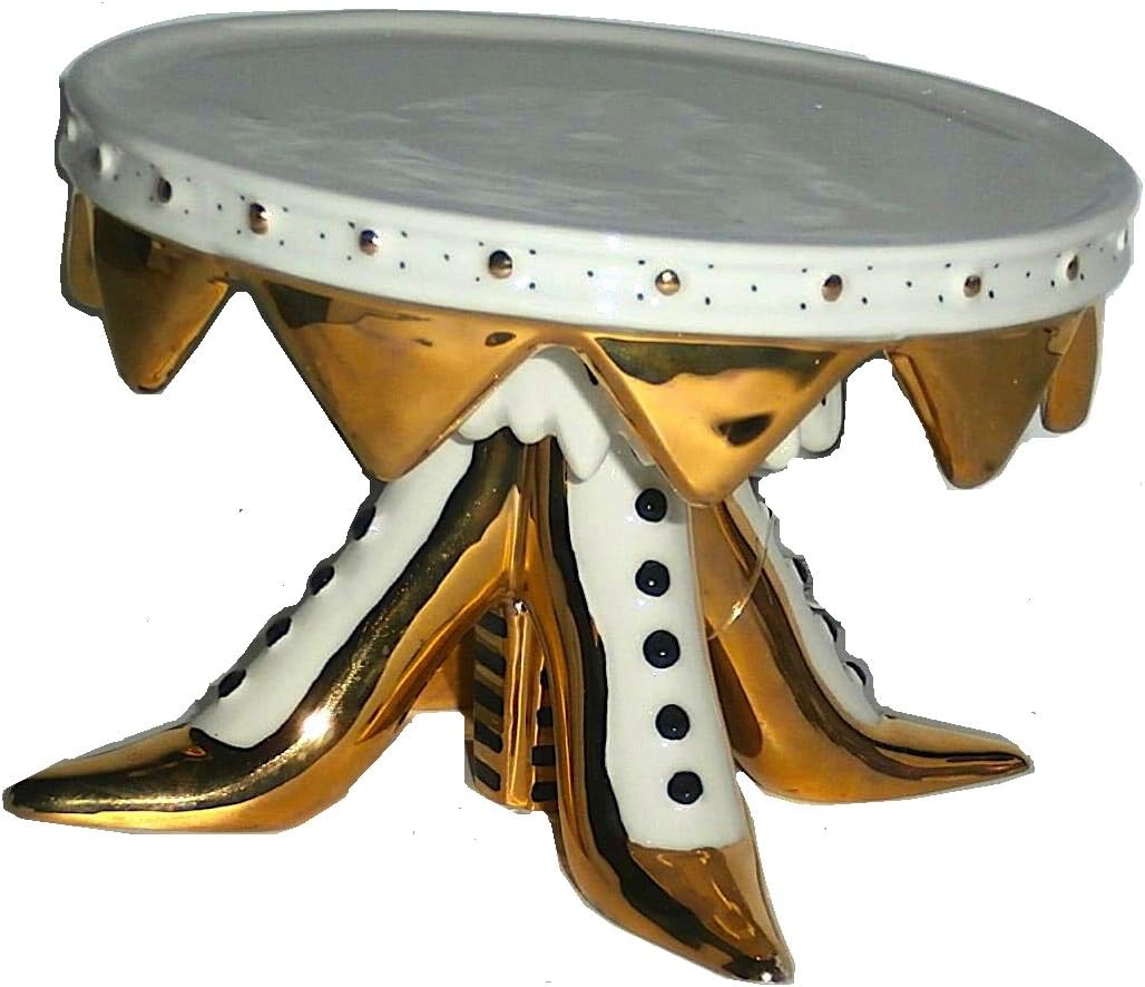 Amazon Com Dept 56 Krinkles By Patience Brewster Gold Shoe Candle Holder Home Kitchen