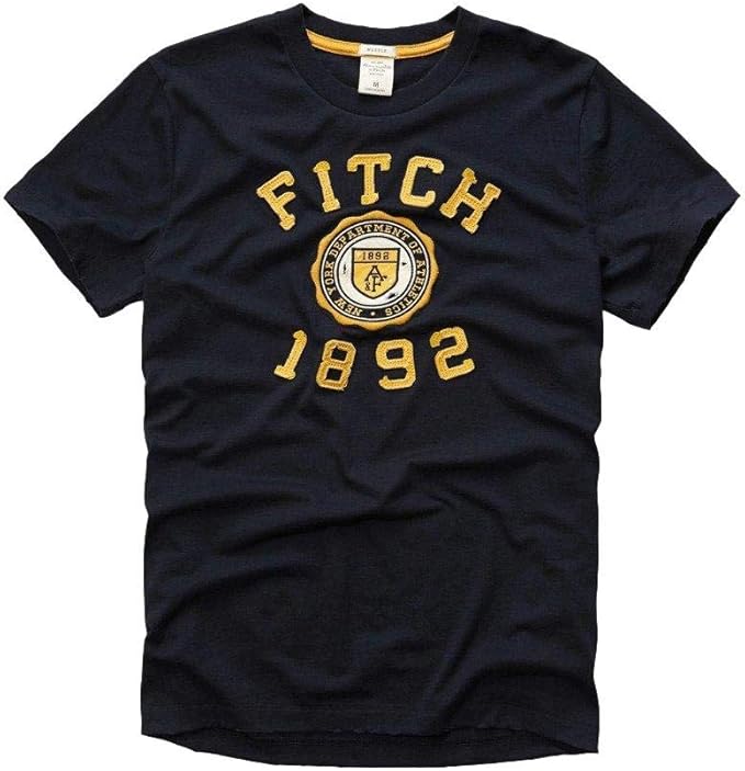 Abercrombie & Fitch Mens Graphic Tee Navy Size Large Amazon.co.uk