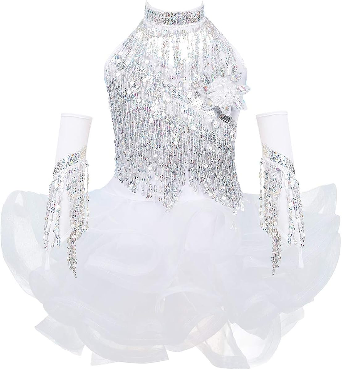 iixpin Vestito da Ballo Latino Americano Bambina Ballerina Vestito Carnavale Tutu Danza Classica iixpin Vestito da Ballo Latino Americano Bambina Ballerina Vestito Carnavale Tutu Danza Classica