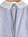 SheIn Women's Contrast Scallop Lace Trim Pinstripe Blouse Blue Small