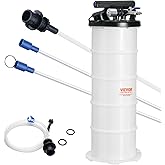 VEVOR Fluid Extractor, 1.74 Gallons (6.5 Liters), Pneumatic/Manual Oil Changer Vacuum Fluid Extractor with Dipstick and Sucti