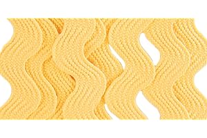 Wrights 117-401-926 Polyester Rick Rack Trim, Dark Banana, Medium, 2.5-Yard
