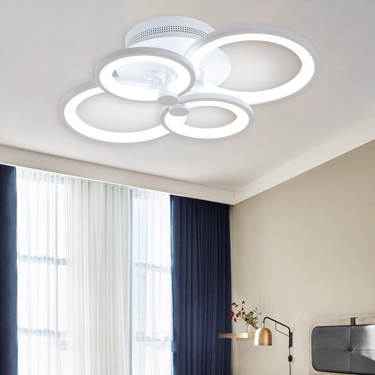 Jaycomey Modern LED Ceiling Light Fixture, Flush