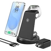 Wireless Charger for Samsung, 3-in-1 Android Charging Station | Phone and Watch Charger for Samsung S26/S25/S24/S23/S22, Note