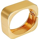 Fashion this season F&S Trendy Elegant Gold Bangles and Bracelets for Women, 2026 New Chunky Thick Wide Wrist Cuff, Textured Stackable Non-Tarnishing Bangle, Trendy Statement Cuff Bracelet Stack Fashion Jewelry Valentine's Day Gifts