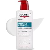 Eucerin Intensive Repair Body Lotion with Urea, AHA and NMF, 16.9 FL OZ | Body Lotion for Dry, Flaky Skin, Enriched with Urea, AHA and NMF, Moisturizes, Gently Exfoliates and Smooths, Fragrance Free