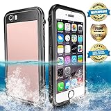 Waterproof iPhone 6/6s Case, EFFUN IP68 Certified Waterproof Underwater Cover Dirtproof Snowproof Shockproof Case with Cell Phone Holder, PH Test Paper, Stylus Pen and Inflatable Floating Strap Black