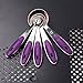 LIU 5 PCS Solid Sturdy Stainless Steel Stackable Measuring Spoon Set to Measure Dry and Liquid Ingredients with Soft Handles,for Kitchen Cooking Baking (purple)
