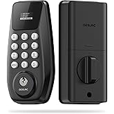 DESLOC C100 Keyless Entry Door Lock with Visual Display, 100 Customizable User Codes and 4 One-Pass Code, Door Locks for Fron
