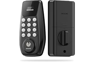DESLOC C100 Keyless Entry Door Lock with Keypad - Smart Deadbolt Lock for Front Door with 2 Keys - Auto Lock - Easy Installat