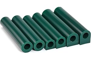 Yoption 6 Pcs Casting Wax, Carving Wax Ring Hole Tube for Making DIY Jewelry Ring Casting Mold and Craft Making, Green
