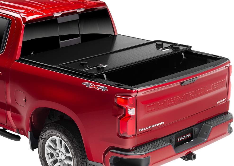 Amazon Com Rugged Liner Hc C5819 Premium Hard Folding Cover Fits 2019 Chevrolet Gmc 1500 New Body Style 5 8 Bed Automotive