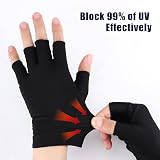 TOYMIS Anti UV Gloves Gel Nail Lamp Half Finger Protection for Manicure Salon view 4