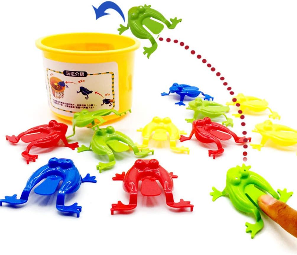 TOYANDONA 1 Set Frog Jumping Toy Soft Froghoppers s Jump Kids Party Favors s s Kit Bucket Children s Toddlers Educational Play