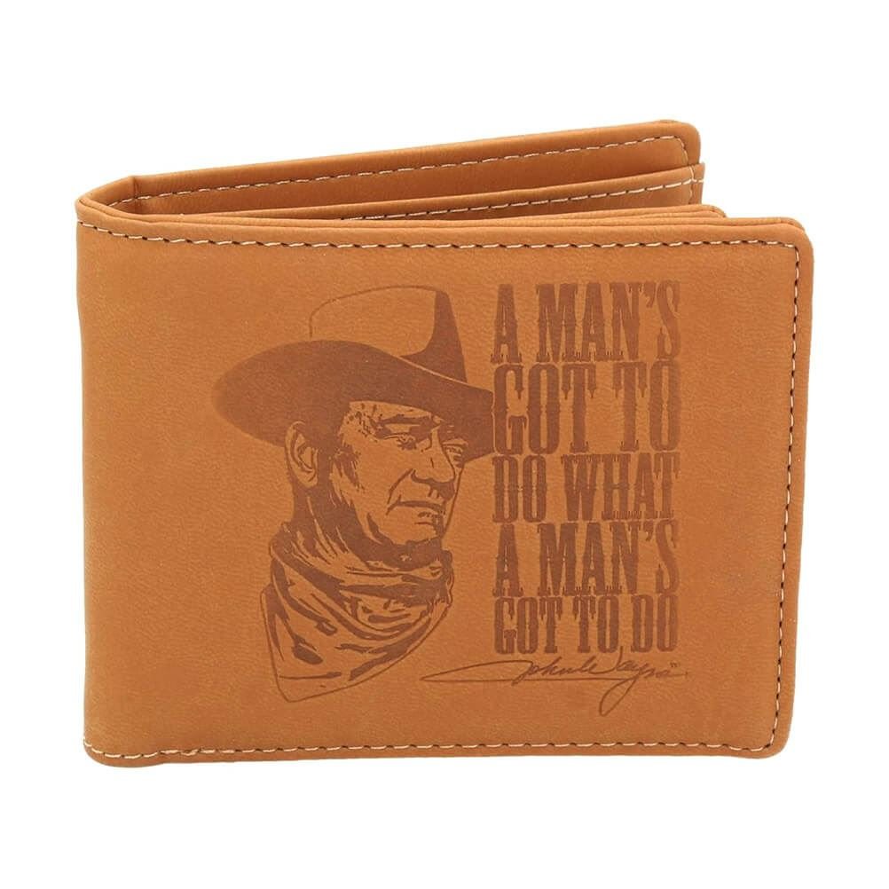 Official John Wayne Men's Tan Bifold Wallet Amazon.co.uk Luggage