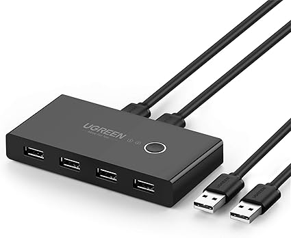 Amazon Ugreen 切替器 Usb 切り替え Pc2台用 プリンタ マウス キーボード ハブなどを切替 手動切替器 プリンタ 切り替え機 Usbケーブル ２ 1 5m 附属品 パソコン2 Usb機器4 Ugreen 切替器 通販