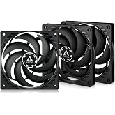 ARCTIC P12 Slim PWM PST (3 Pack) - PC Fan, 120mm Fan, Pressure-optimised