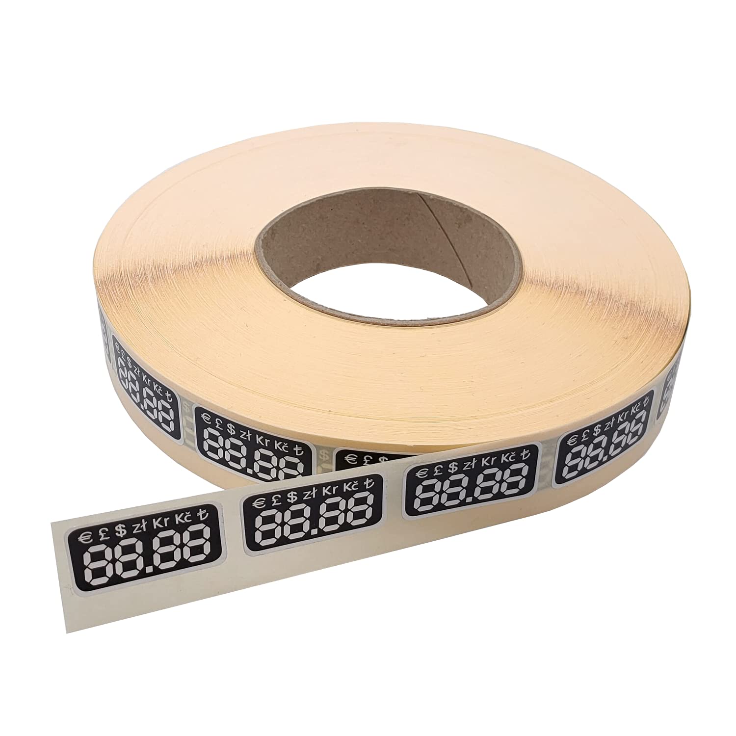 Price Tag Sticker Labels - Customizable Prices Multi-Currency (Euro Pound Sterling Dollar Złoty Swedish Krona Czech Turkish Lira) Vending Machines Price List Tobacco Bars Shelves (2000)