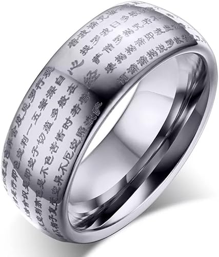 Amazon アクセサリー タングステン メンズ リング 指輪 婚約指輪 結婚指輪 かっこいい 男性用指輪 般若心経 ブラック お守り 経文 仏経 リング 通販 Amazon アクセサリー タングステン メンズ リング 指輪 婚約指輪 結婚指輪 かっこいい 男性用指輪 般若心経 ブラック お守り 経文 仏経 リング 通販