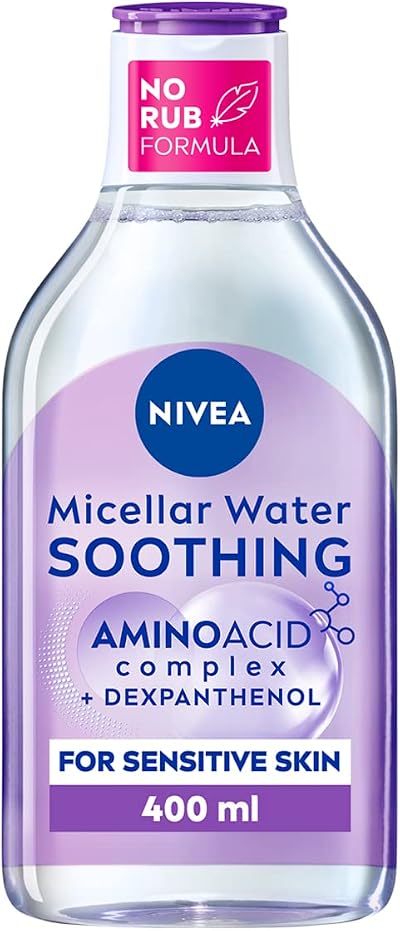 NIVEA Soothing Micellar Water Fragrance Free Eye Makeup Remover Sensitive Skin