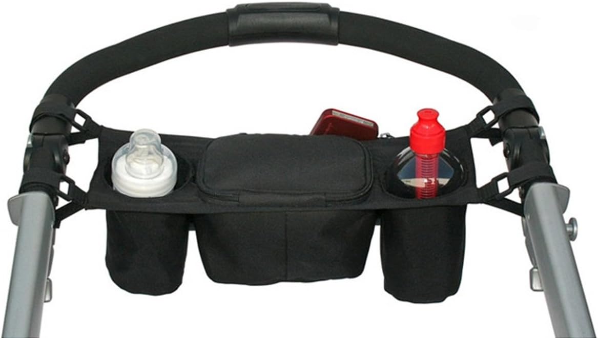 ZLMBAGUK Stroller Organizer Bag Free Snack Cup Holder Best Jogging Stroller Accessories