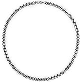 BIYONGDE Mens 6MM Sturdy Stainless Steel Cuban Link Chain Necklace, 20 inches Classic Silver Sleek Cuban Link Chain Necklace, Minimalist and Urban Style