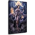 Autlry Goddess Hecate Wall Decor Poster Painting Canvas Prints Wall Decor Aesthetic Picture Poster Giclee Canvas Vertical Prints for Living Room Decor Unframed 12x18 inch