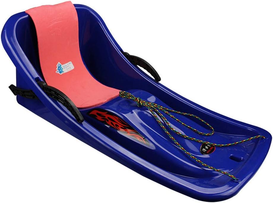 Winter Snow Sled, 86cm Durable Downhill Sprinter Toboggan Snow Sled for