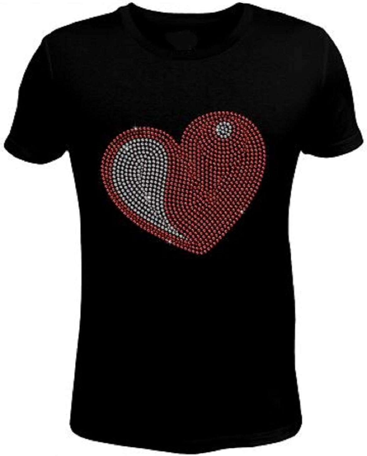 womens red heart shirt