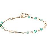 Fettero Gold Bracelet for Women - Dainty 14K Gold Plated Bead Chain Bracelet Adjustable Thin Women Trendy Disc Bracelet Cute Cross Beaded Ball Bracelet Jewelry Gifts