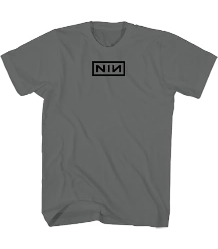 Amazon.com: Men's Nine Inch Nails Icon & Logo T-Shirt Small