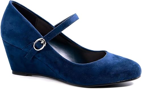 wedge heel court shoes