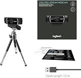 Logitech C922 Pro Stream Webcam 1080p/30fps or 720p/60fps with Stereo Audio view 7