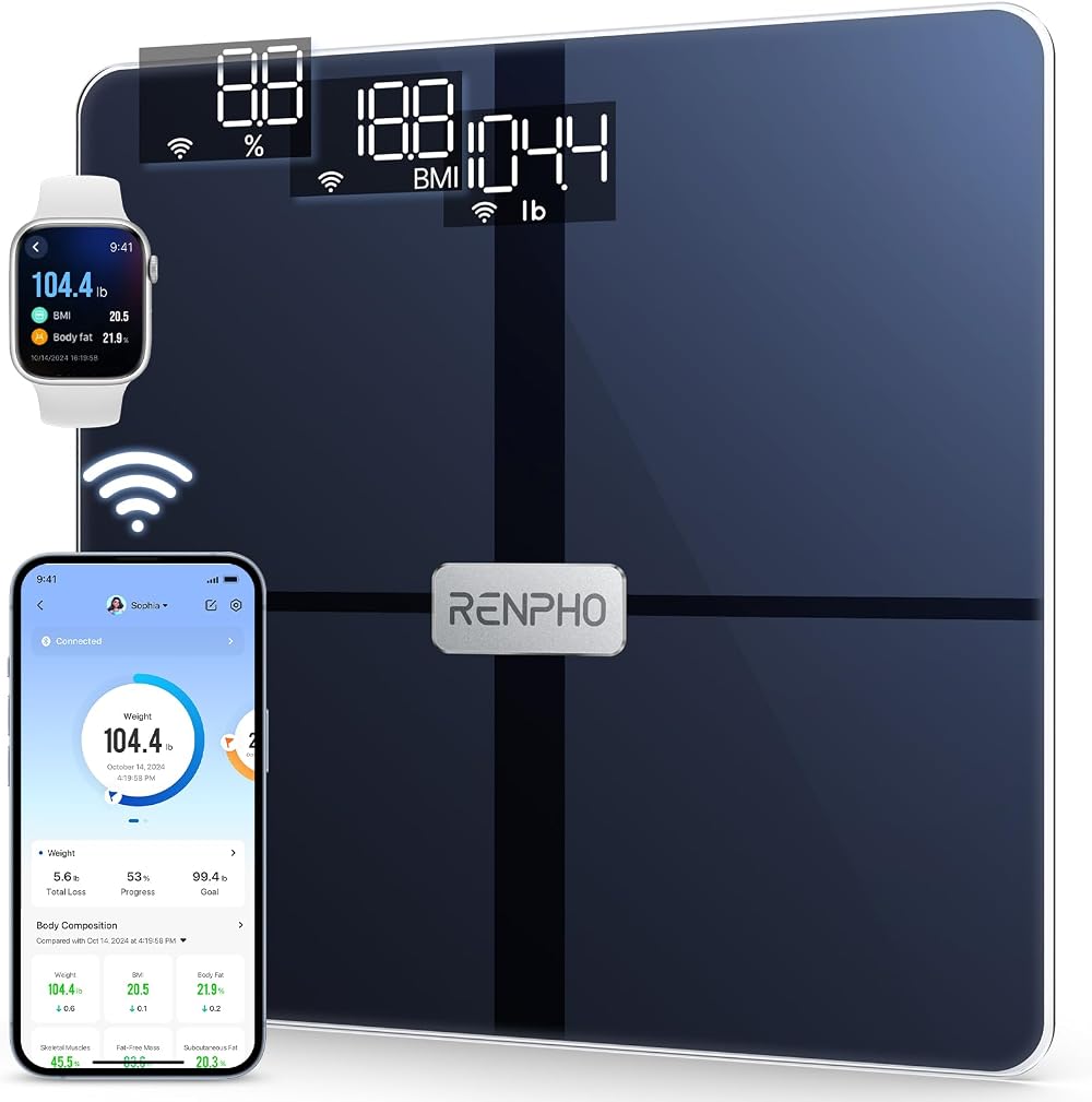 RENPHO Wi-Fi Bluetooth Body Composition Scale Baby Mode 180kg 396lb