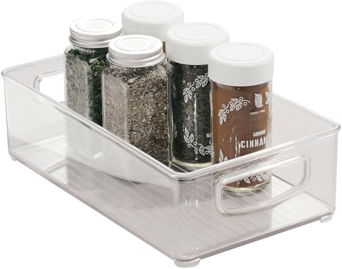 iDesign Stackable Storage Box with Handles, Small BPAfree Plastic