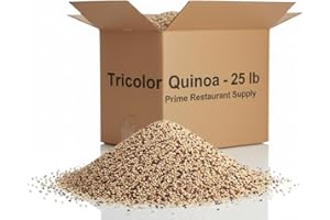Quinoa 25 lb Bulk Bag | Premium Whole Grain | High Protein, Gluten-Free, Non-GMO | Ideal for Meal Prep, Restaurants & Foodser