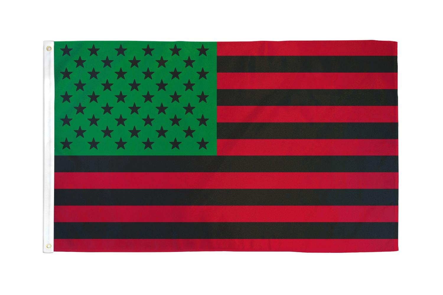 AZ FLAG - United States Afro American Flag - 3x5 Ft - 100D Polyester Us Afro-American Banner with Two Metal Grommets - Fade Resistant - Vivid Colors - 3' x 5' Feet - 150x90 Cm