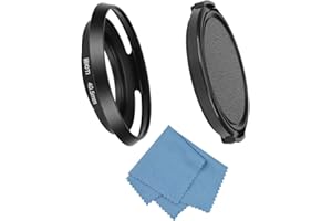 SIOTI 40.5mm Lens Hood, Matte Treatment Inside, Aluminum Material, Compatible with All Camera Lens S/C/N/F/O/P etc.(40.5mm)