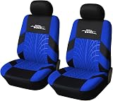 AUTOYOUTH Car Seat Covers Universal Fit 4 Pieces Blue Complete Set