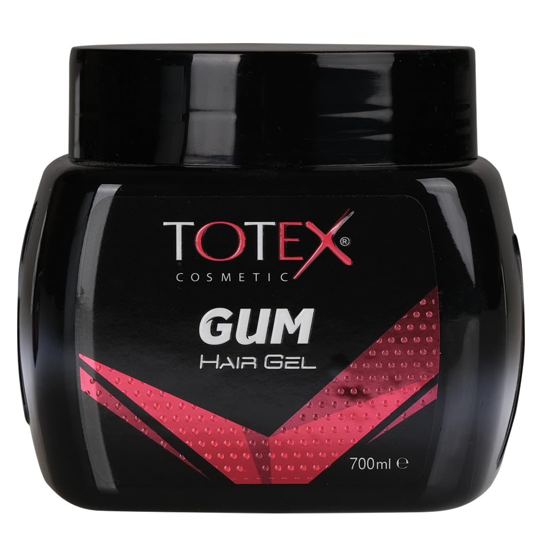 Totex Hair Styling GumGel | Gummy Ultra Strong Edge Control Red Gel For Men Woman Afro Hair Braiding 700 ml